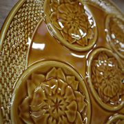 1970s Artichoke Barbotine Dish