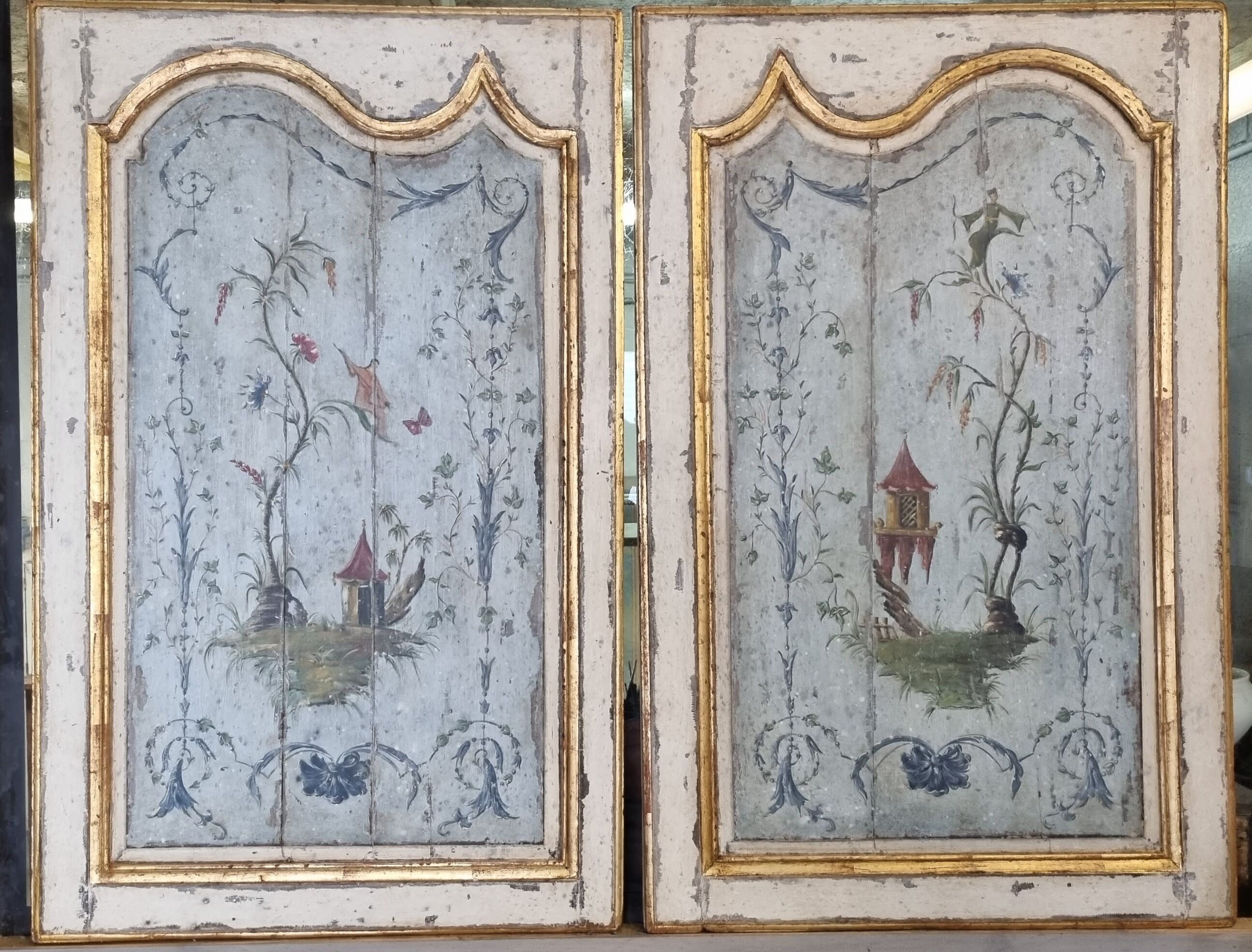 Pair of decorative panels 18th