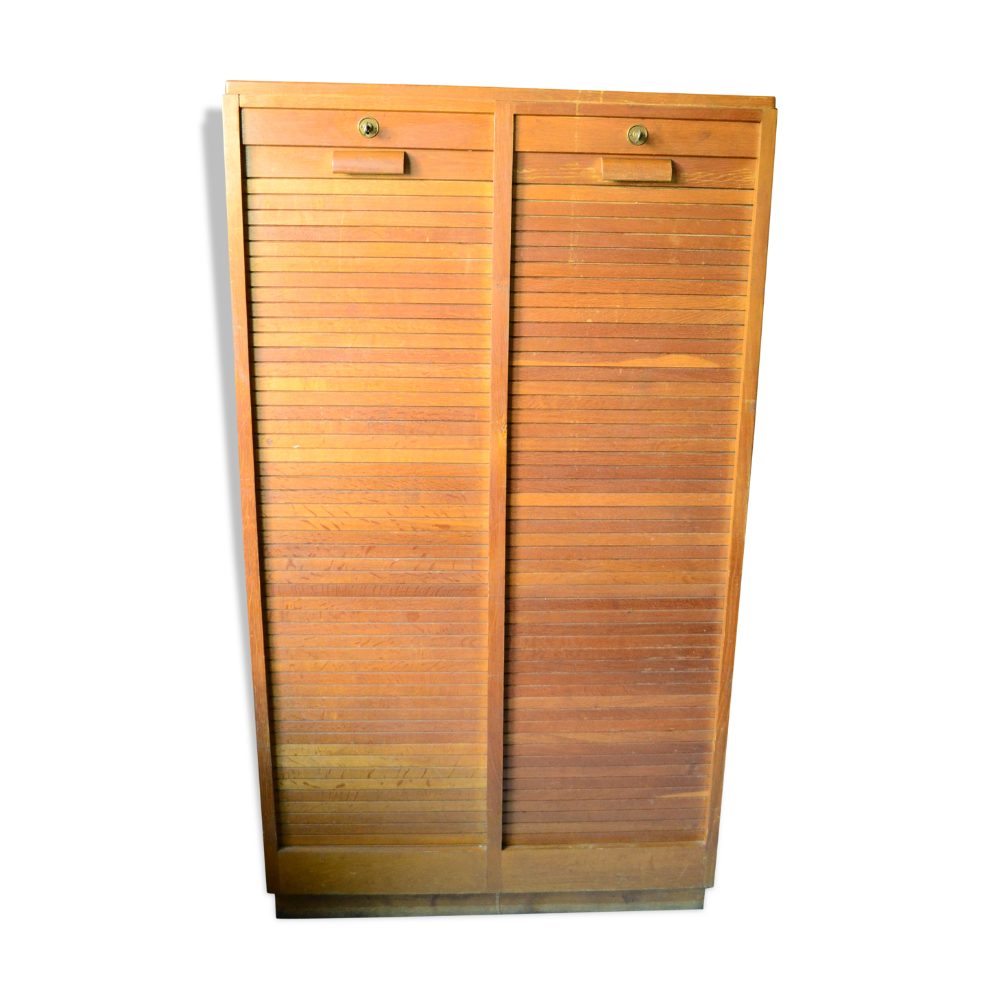 Furniture with curtain 50s blond oak binder