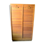 Furniture with curtain 50s blond oak binder