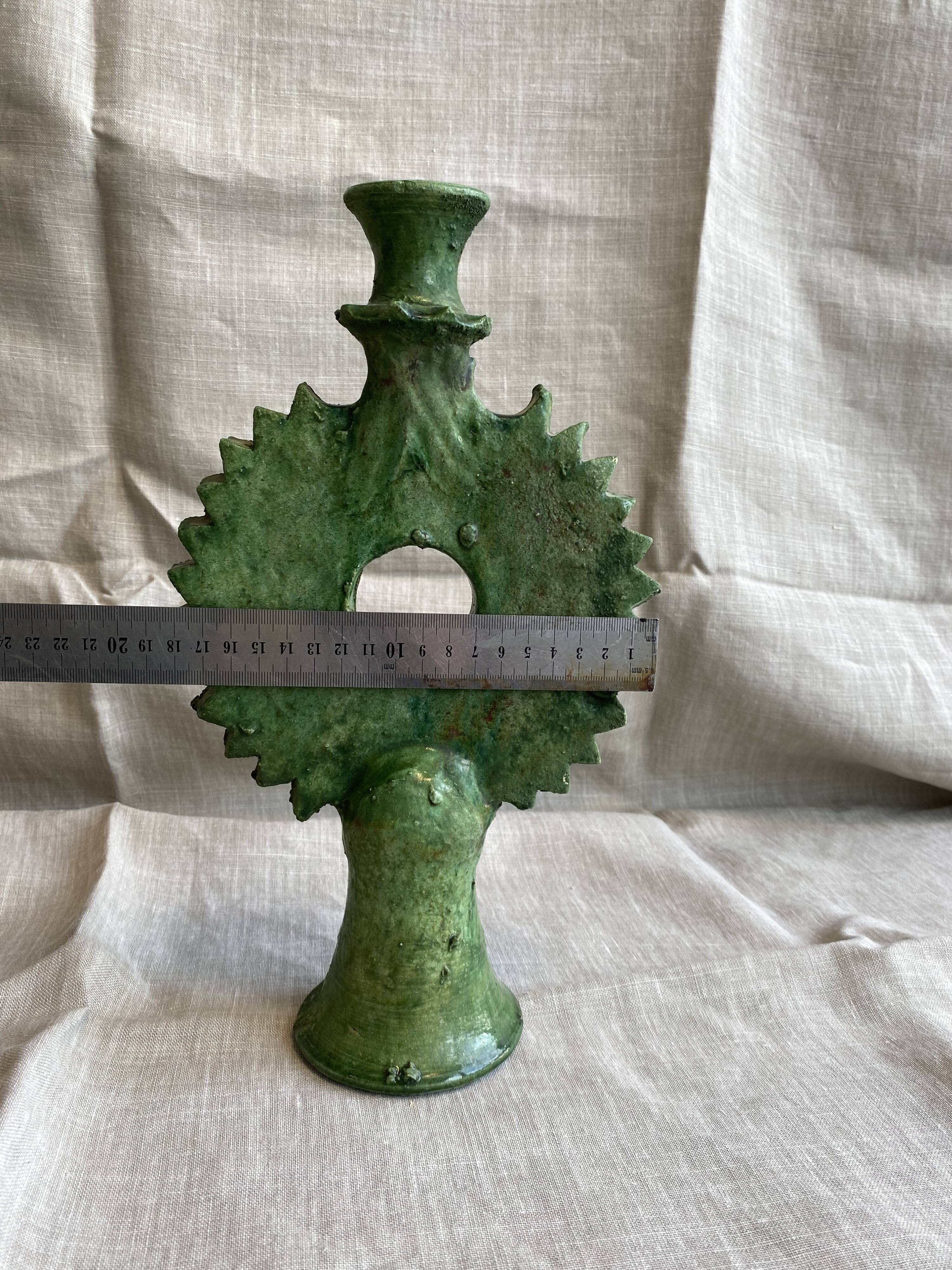 Tamegroute pottery candle holder