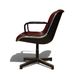 Charles Pollock Executive Chair for Knoll, burgundy leather