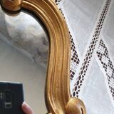 Rocaille mirror in gilded carved wood