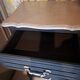 Chiffonier en bois peint coloris noir et gris France 1950 avec 5 tiroirs