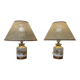 Paire de lampes céramique "design scandinave 1950".