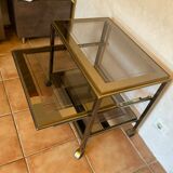 TV furniture brass and chrome design