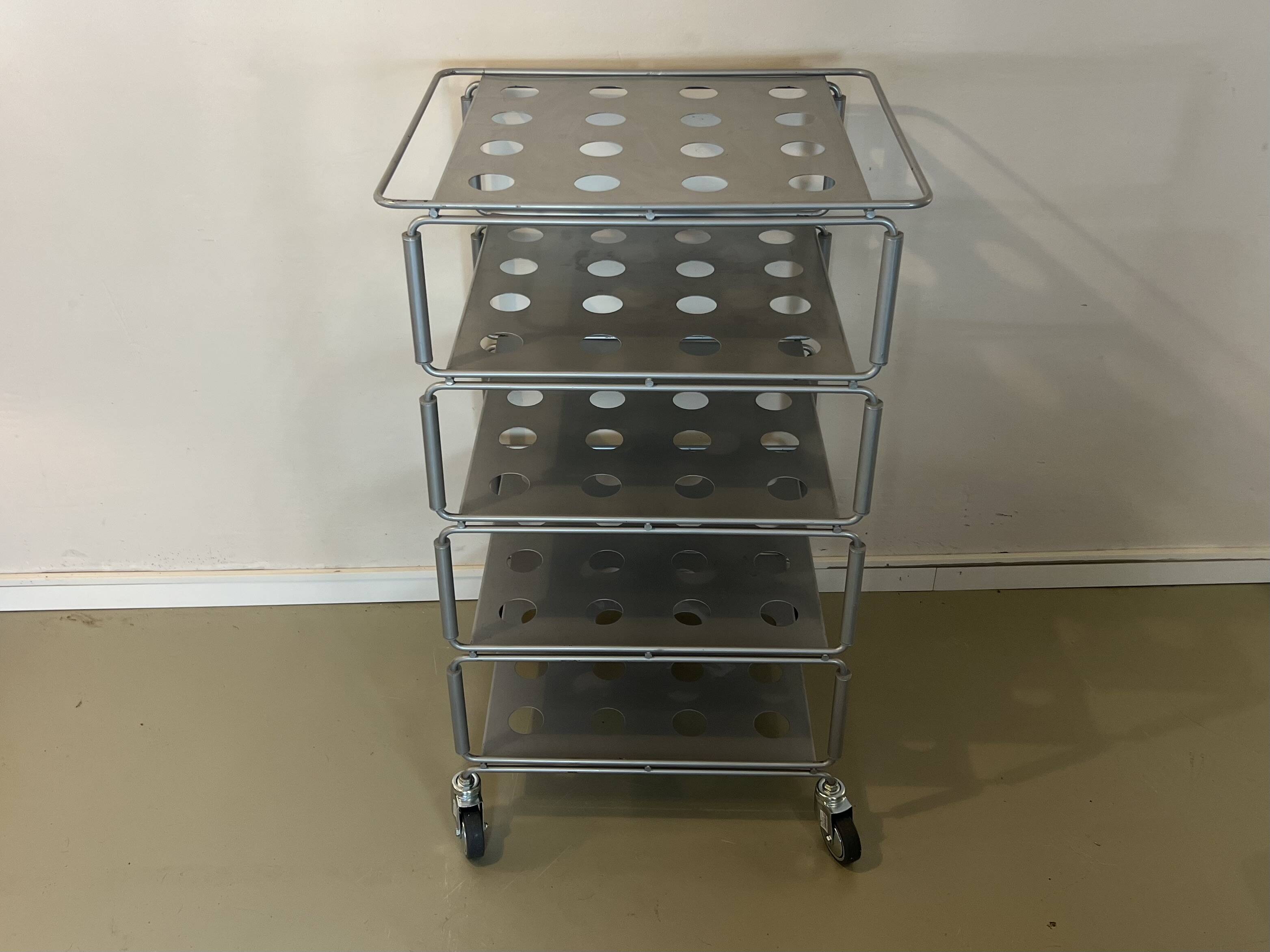 Tunstall Vintage rolling shelf IKEA Niels Gammelgaard 1990s