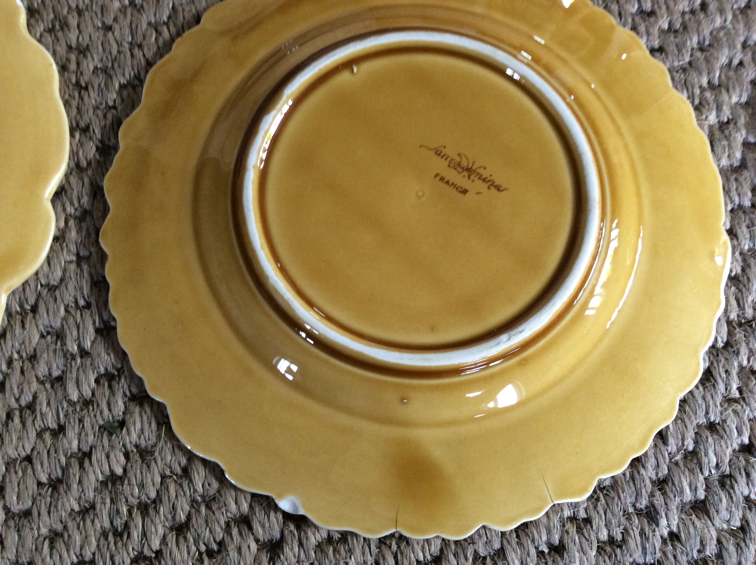 Series of 7 dessert plates
