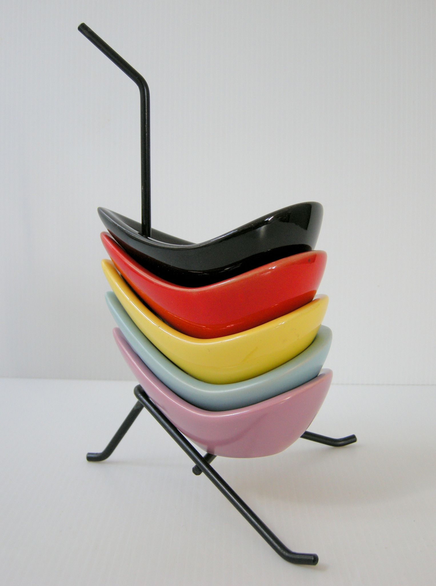 Cendiers vintage 1950 tripode céramique