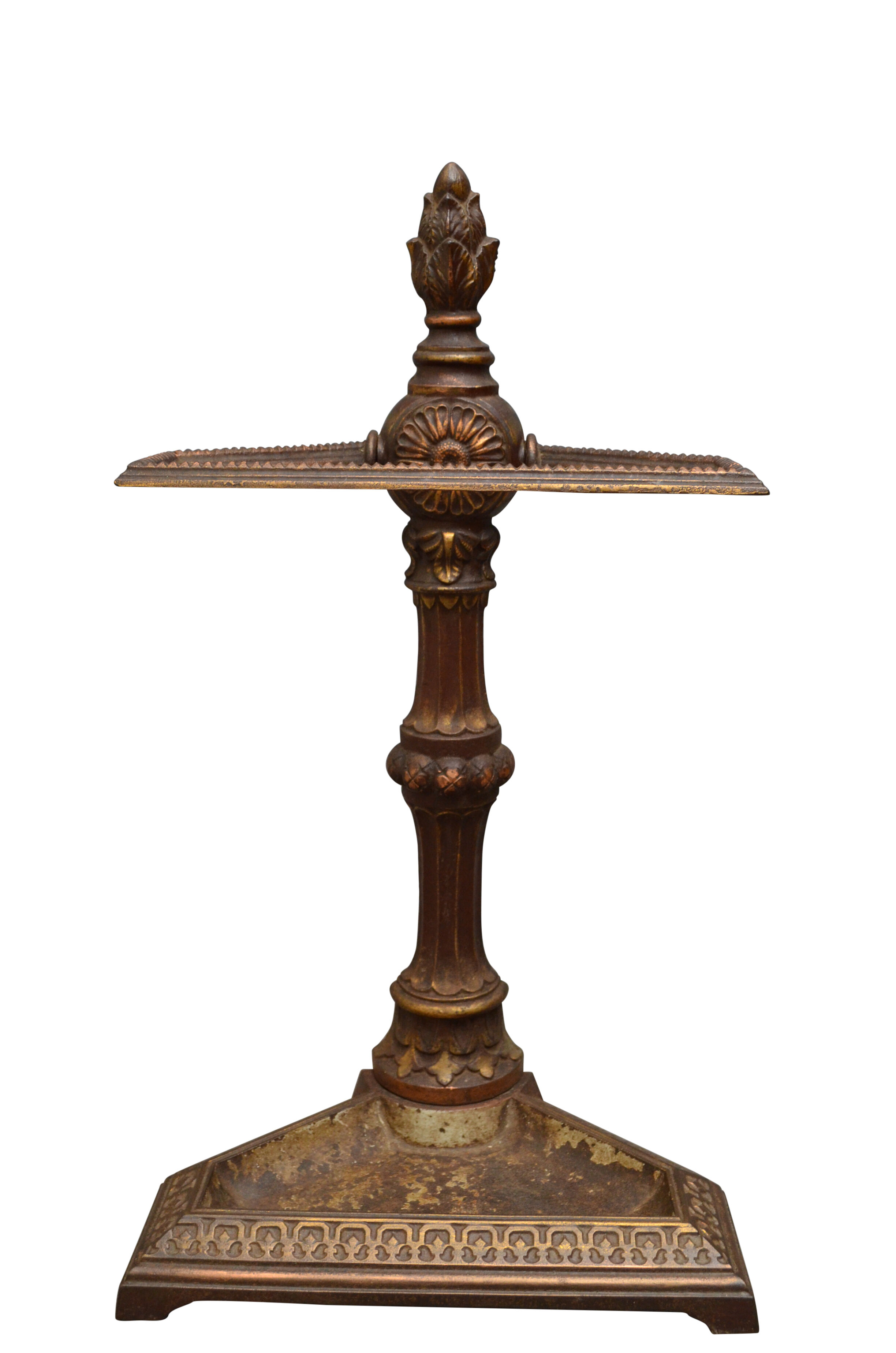 Fine victorian aesthetic movement cast iron umbrella stand