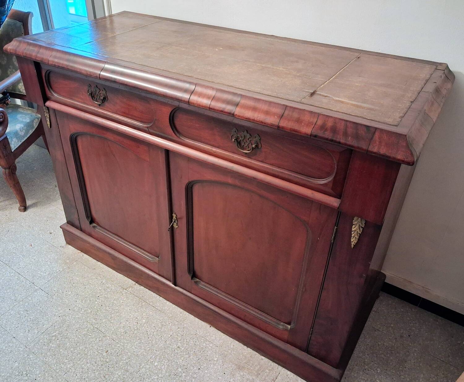 English buffet in mahogany