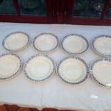 8 Terre de Fer Longchamp hollow plates