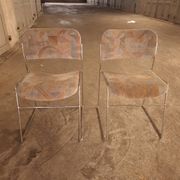 2 60s David Rowland sleigh chairs