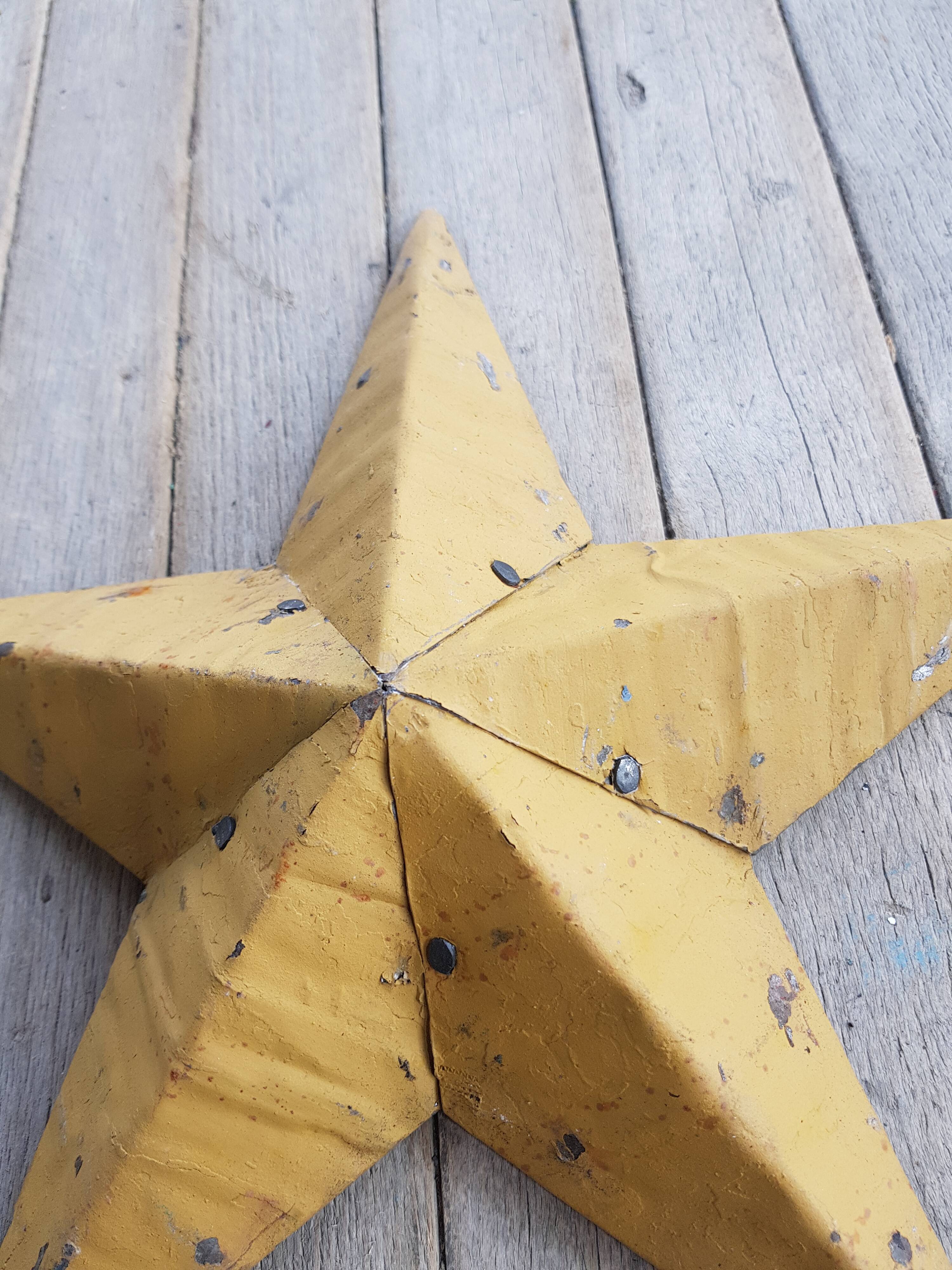 Star amish small model 30 cm mustard