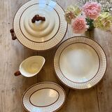 Lot of 4 vintage serving pieces from the Longchamp factory