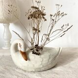 Ceramic duck spades flower
