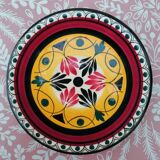 Hand-painted Breton earthenware cup and saucer from St Jean de Bretagne