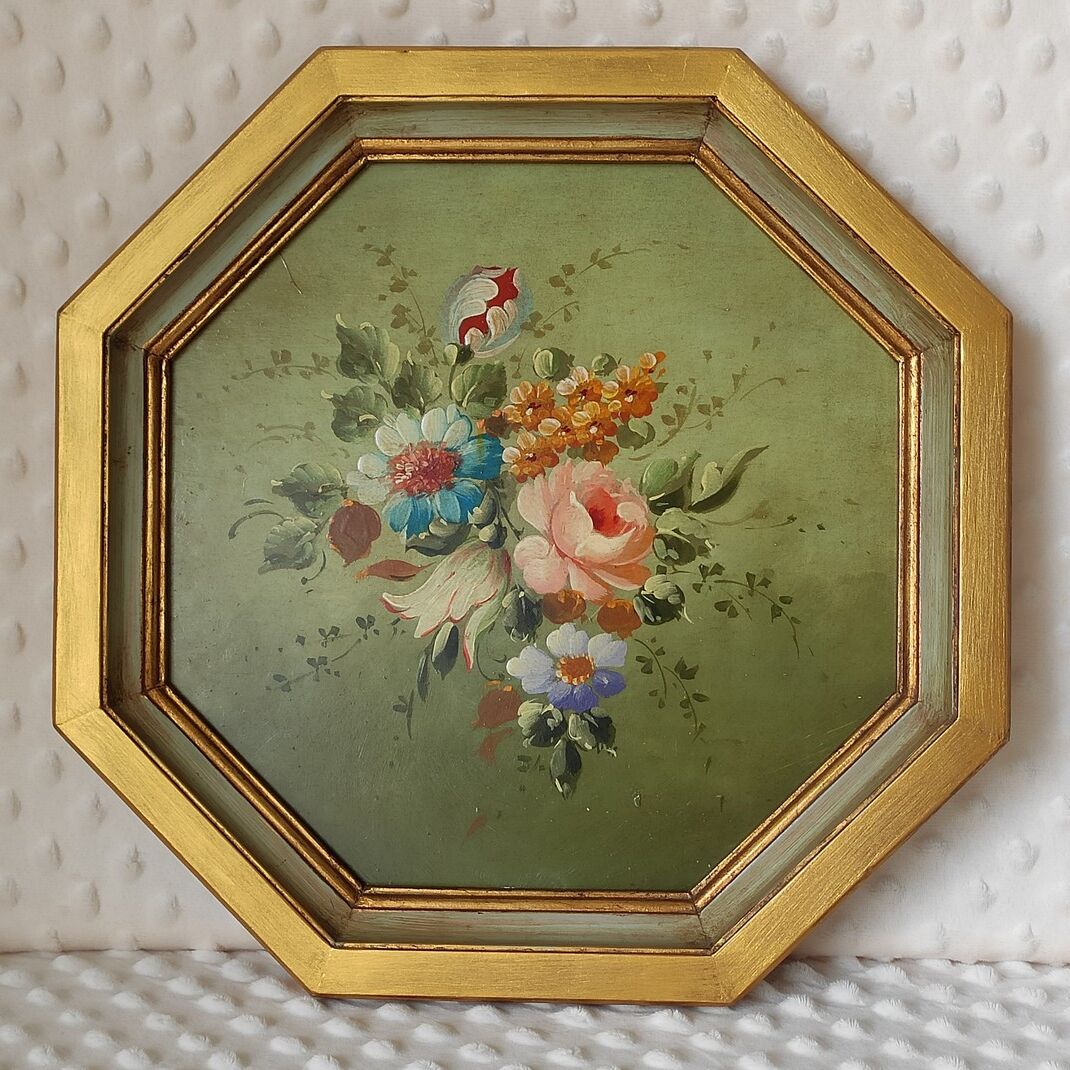 Romantic painting on wood