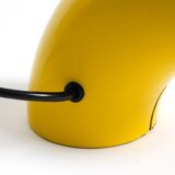 Very rare original Space Age 60s yellow table lamp made of iron by Temde