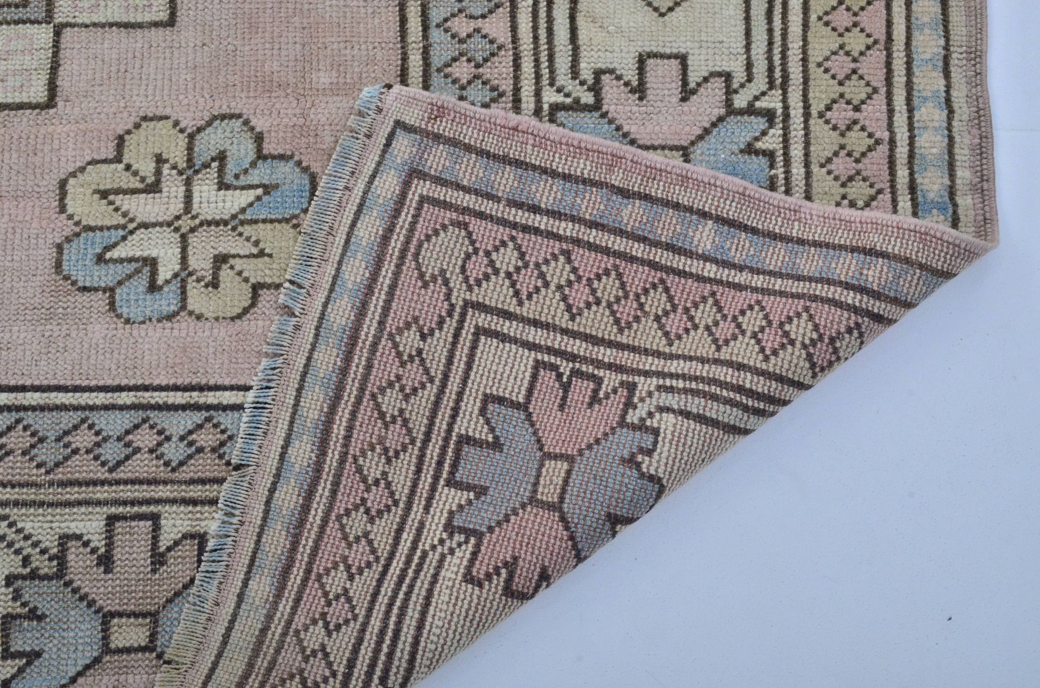 Oushak floral rug sku 3543