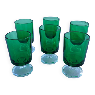 Lot 6 stemmed glasses