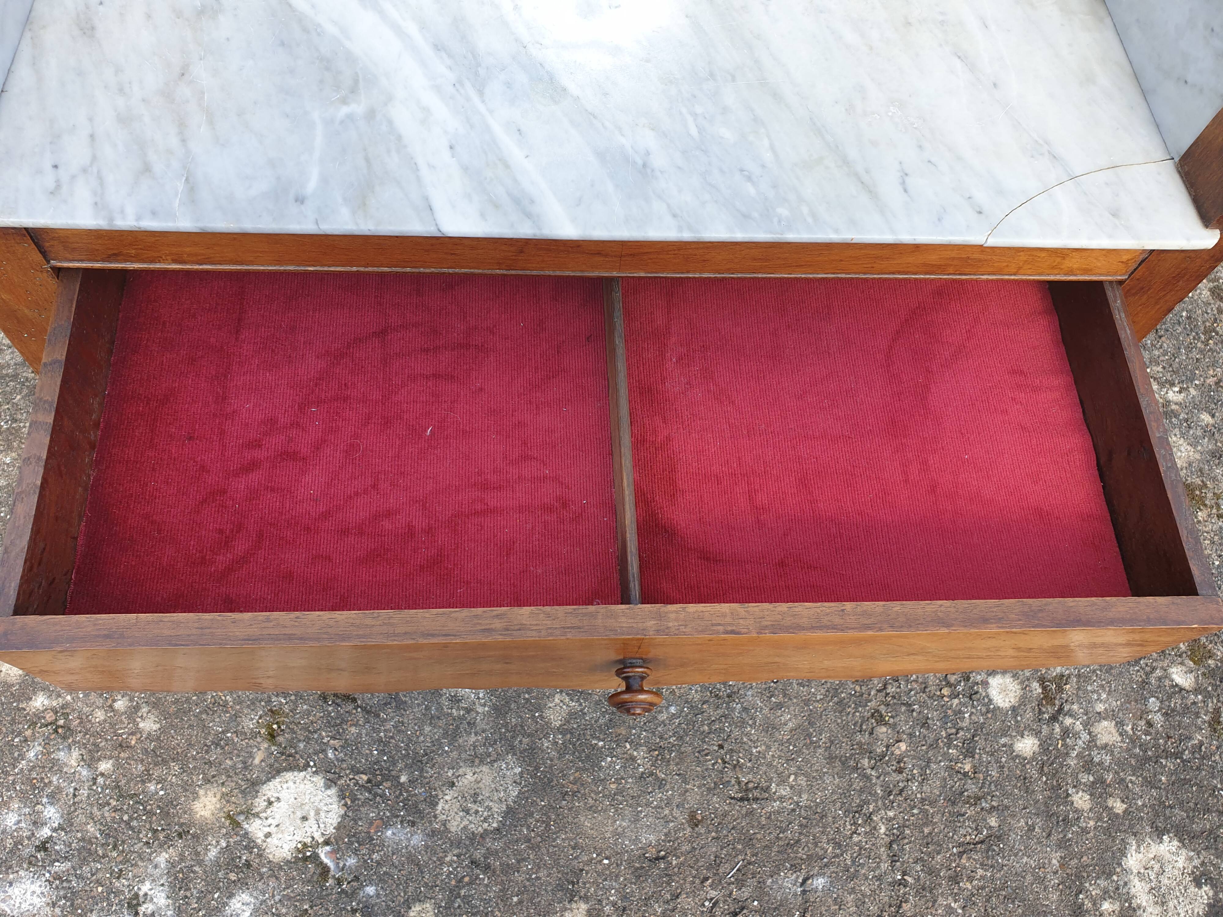 White marble dressing table