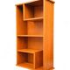 Two vintage asymmetrical storage units