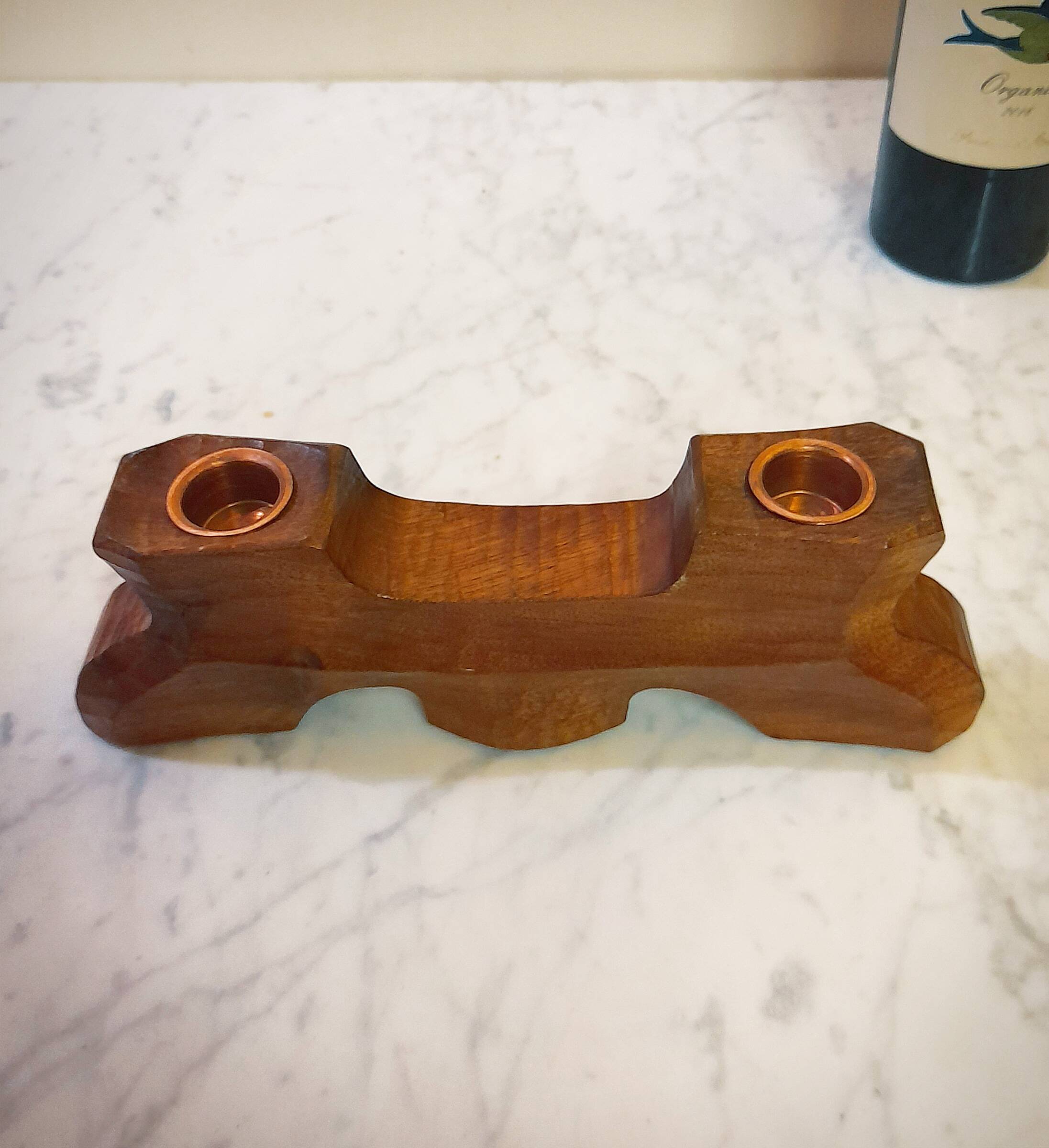 Reversible Anthroposophical Candle Holder in Lemon Tree, Dornach School