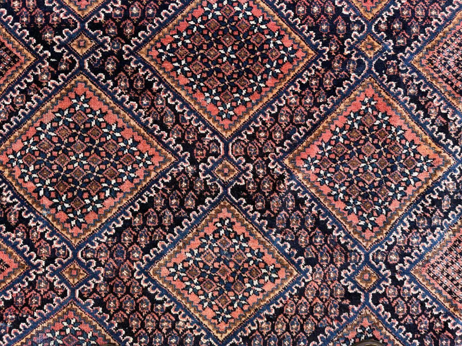 Vintage Kamseh rug 147x203 cm, medium, tribal oriental carpet 2542