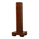 Art Deco oak and red marble pedestal or side table, France 1920s