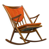 No. 182 Teak Rocking Chair by Frank Reenskaug for Bramin, 1960s