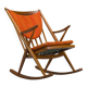 No. 182 Teak Rocking Chair by Frank Reenskaug for Bramin, 1960s