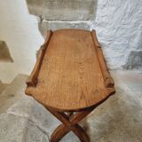 Small oak side table – French rustic style – 1920s