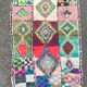 Berber carpet vintage boucherouite 140 x 245 cm