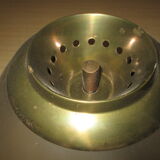 Ceiling light brass and glass by Luigi Caccia Dominioni for Azucena 60s