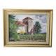 Oil Painting on Canvas - Château de Gevrey-Chambertin Vines Signed Leclerc
