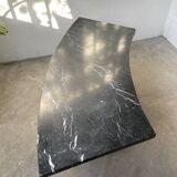 Addor 60s sculptural marble and brass coffee table
