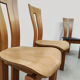 Vintage French design wooden dining chairs ‘Pierre Chapo style’
