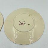 Duo of sub-cups sarraguemines décor agreste