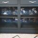 Buffet noir en bois massif