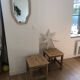 Large wooden stool