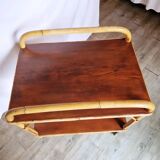 Bamboo trolley on casters