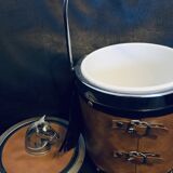 Equestrian champagne imitation leather horse ice bucket 16cm