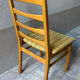 Set of 4 vintage Scandinavian chairs - Teak and mustard fabric