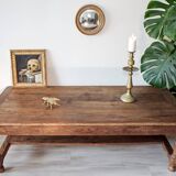 Large oak coffee table from the early 20th century
