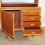 Vintage teak multifunctional bookcase 1960 DK