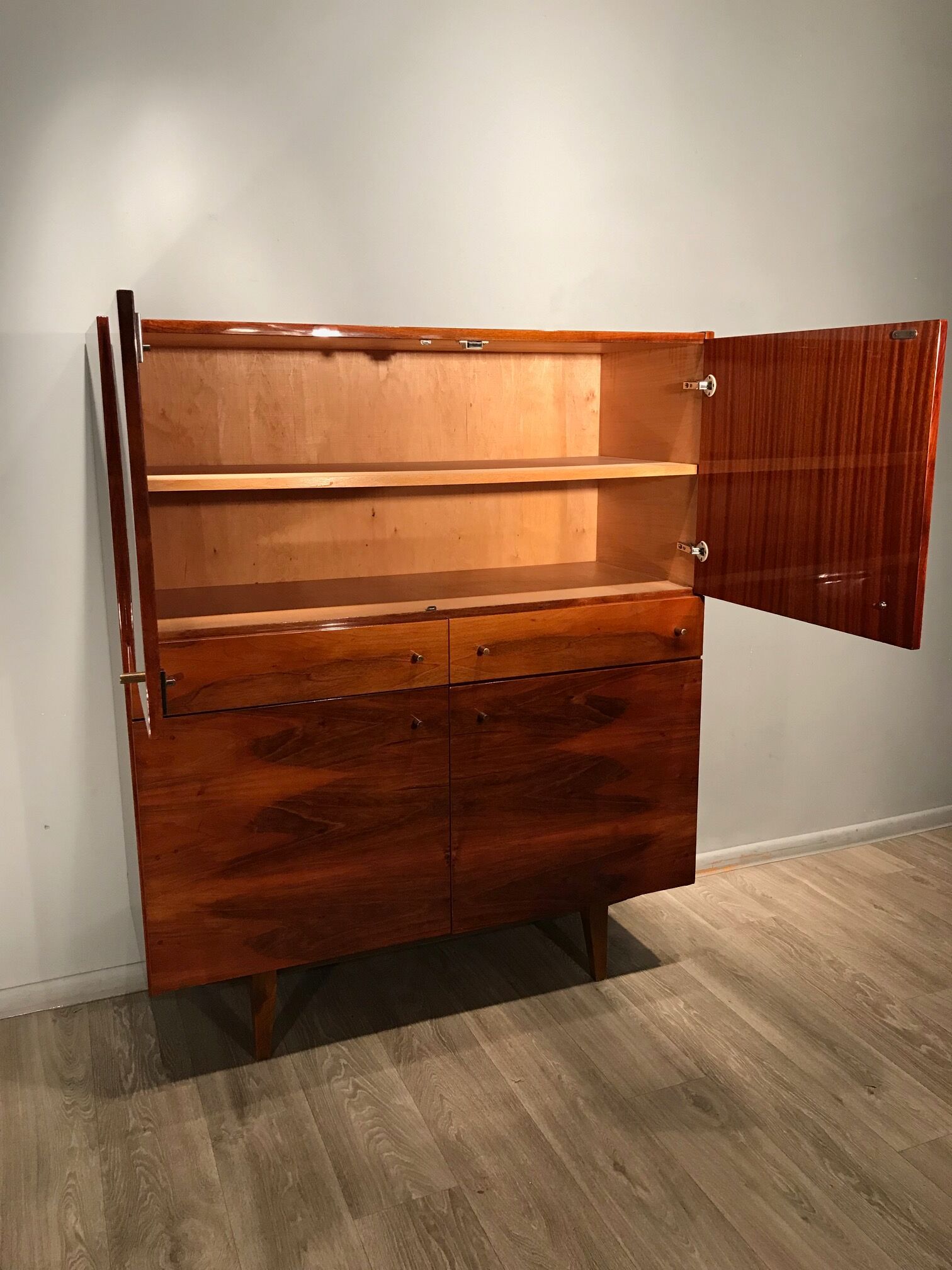Chest of drawers, Wardrobe, Bytom Furniture Factory, Poland, 1970s