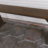 Chapel bench in chestnut wood
