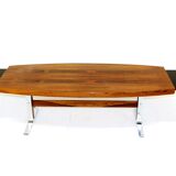 Table basse en palissandre et en métal, Suède, 1960