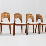Vintage Danish dining chairs by Niels Koefoed solid teak, set of 10